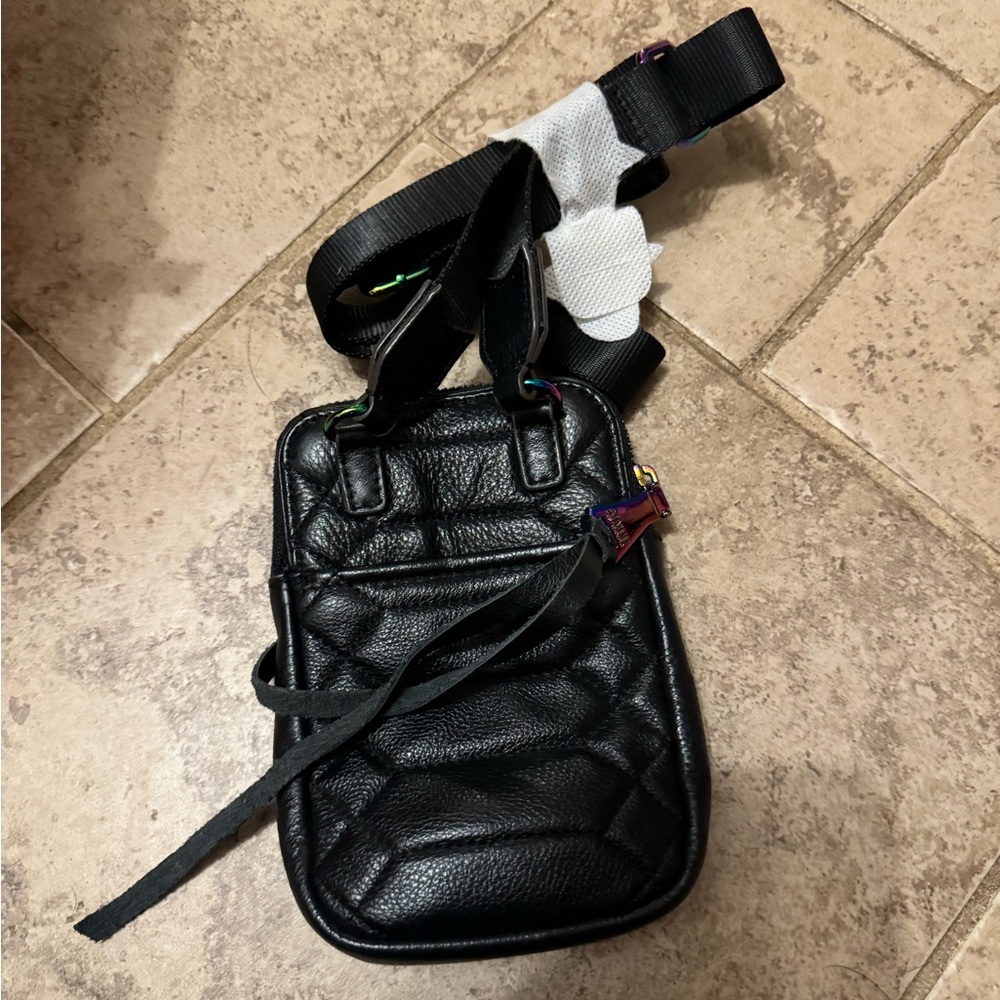 Aimee Kestenberg Small Crossbody with Rainbow Iridescent Oil Slick Hardware - Picture 4 of 16